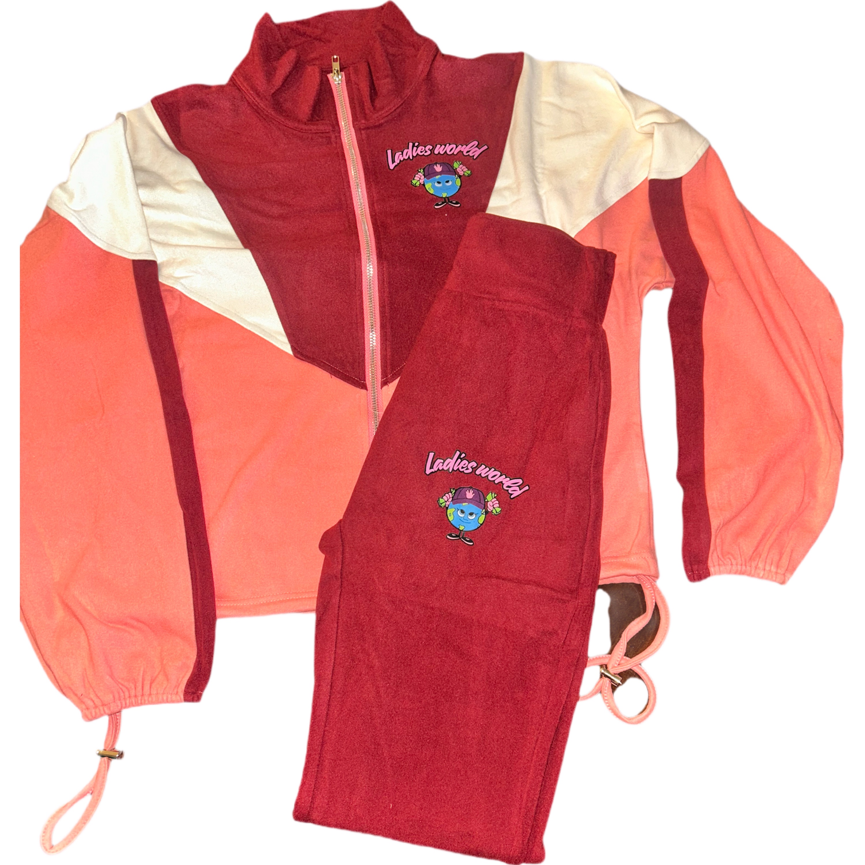 BURGANDY/PINK LADIES WORLD SET