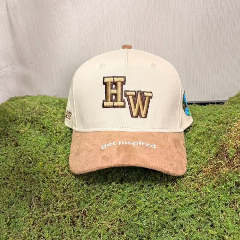 cream/Tan/Brown HW cap with suede brim