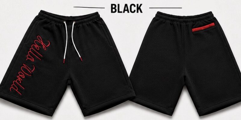 Youth Black/Red HW shorts